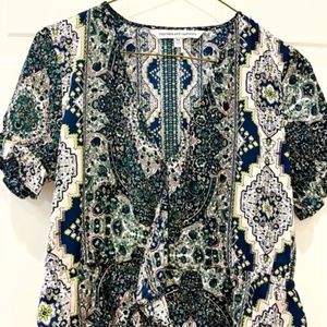 Cupcakes & Cashmere Wrap Blouse, XS